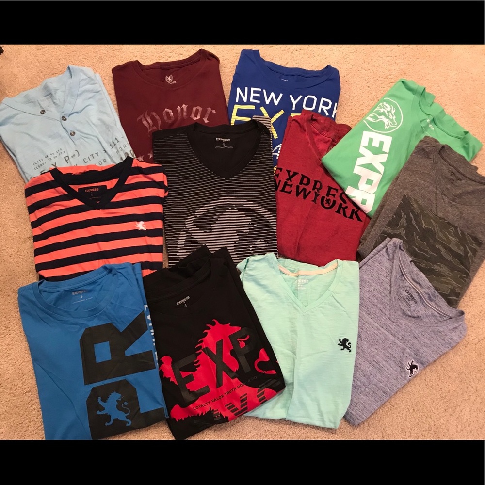 Lot of 12 Express Mens Medium Short Sleeve T-SHIRT